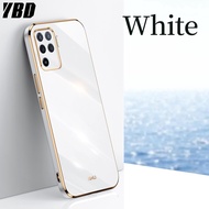 YBD Plating phone Case For OPPO A94 4G Reno 5F casing,Precise Camera Protection cases Luxury Straight Edge Cover
