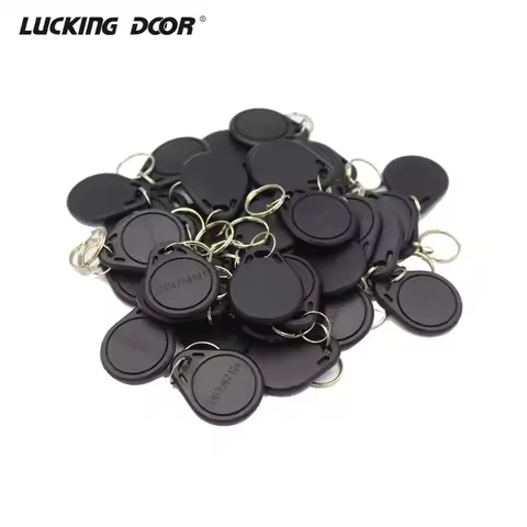 LUCKING DOOR 100pc/lot 125khz RFID Keychain NO3 ID Keyfob RFID Tag TK4100 Access Control Card Sticke
