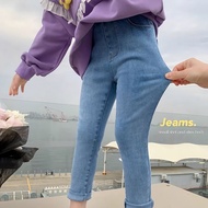 Kids Jeans Girl Demin Jeans Skinny Jeans Slim Jeans Elastic Jeans