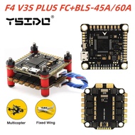 YSIDO NEW F4 V3S PLUS Flight Control FC Support BetaFlight/INAV BLS-45A/60A 4in1 ESC Stack For RC FP