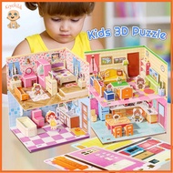 Keychild Puzzle For Kids 3D Paper Jigsaw Educational Puzzle For Kids DIY 3D Puzzle