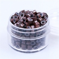 Ring Rambut Sambung 500pcs Ring Hair Extension Bahan Silikon Sambung Rambut Ukuran Besar Jumbo Drat