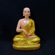 30cm Golden Painted Statue of Saint Monk Sivali
