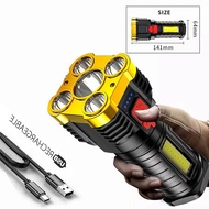 Đèn Pin Cầm Tay 5 Bóng Siêu Sáng Tiện Ích Đèn Pin Công Suất Lớn Siêu Sáng Có 4 Chế Độ Pin Lớn Chiếu