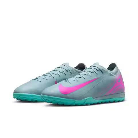 Nike Mercurial Vapor 16 Pro TF Soft Comfort Non-Slip Durable Soccer Cleats Men's Gray Pink FQ8687-30