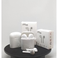 I7S white 2-piece bluetooth headset