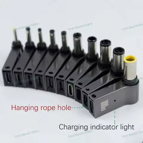 1Pce PD100W USB C female to DC male laptop power adapter converter 5A 20V 7.4 * 5.0/4.0 * 1.7/6.0 * 