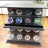 亞克力 陀螺展示盒子帶led燈 beyscollector 雙層壓克力展示盒
