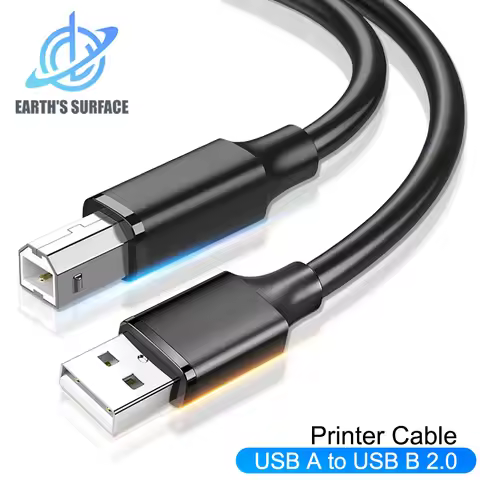 USB Type A to USB Type B 2.0 Cable for New MacBook Pro HP Canon Brother Epson Dell Samsung Printer U