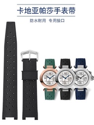 Original Notch rubber watch strap male adapts to Cartier Pasha pasha watch waterproof silicone strap female 20 22mm