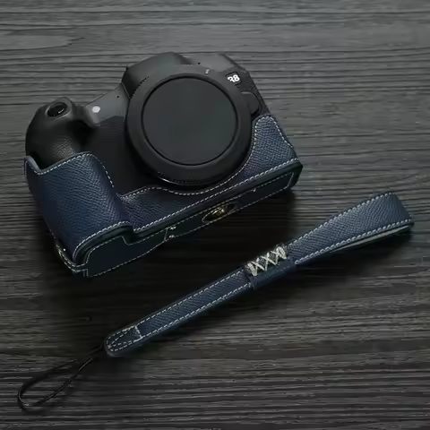 For Canon EOS R8 Anti-lost Hand Strap for EOS RP Accessories Half Bottom Case Camera PU Leather Base
