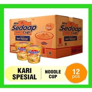 Mie Sedap Cup Kari Spesial 1 Dus 12 pcs