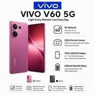 Vivo V60 5G Smartphone (8GB+256GB) | 50MP Zeiss Telephoto Camera | 6500mAh Battery | 5G Dual SIM | 1