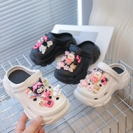 [Large Form] Labubu Mix Kuromi Sandals for Girls GAUKID-G97 - Eva Material, High Durability