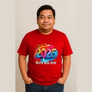 JUMBO T-SHIRT BIG SIZE S - 7XL ADULT TOP SHORT SLEEVE HAPPY NEW YEAR CAT 2026/ T-SHIRT