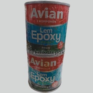 Avian Epoxy Glue 2 Components Resin 170 Grams and Harderner 170 Grams Putty for Iron, Aluminum, Wood