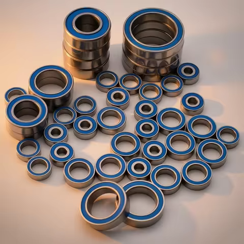 10 pcs Rubber Sealed Miniature Ball Bearings 2x6x3 5x10x4 5x11x4 6x12x4 12x18x4mm Bearing Kit