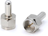 Coaxial F Type (F-Pin / F81) Voltage Blocking 75 Ohm Terminator with DC Short for Coax and RF - RF S