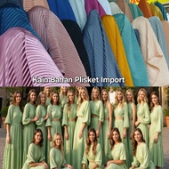 Imported pleated satin fabric Latest pleated satin fabric/