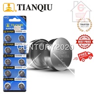 TIANQIU Battery AG12/LR43H/386A 1.5V Alkaline Battery 10pcs