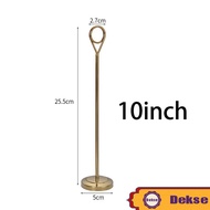 25cm Table Stand Menu Stainless Steel / Table Number Holder Bulat / Stand Nomer Meja