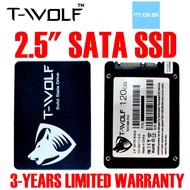 MALAYSIA T-WOLF 120GB 240GB 480GB 512GB SSD 2.5" SATA YING CHU SSD. KINGSTON A400 APACER AS340 SANDI