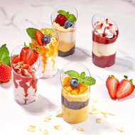10pcs/20pcs/30pcs/40pcs/50pcs/60pcs Angled Round Party Dessert Cups (60ml/3oz), Yogurt Panna Cotta/A