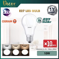 OSRAM [SET 10pcs] OSRAM LED Bulb E27 OSRAM LED Bulb 5.5W / 8W / 8.5W / 10W / 13W A60 A70 Energy Savi