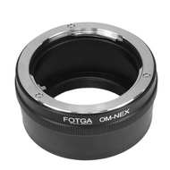 แหวนรองเลนส์กล้องถ่ายรูป FOTGA คุณภาพสูงสำหรับ Olympus OM Lens To E-ตัวแปลงเลนส์ NEX3 NEX5 5C 5N 5R A6000 NEX7 NEX6