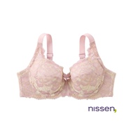Direct from Japan Nissen_ Plus Size Full Cup Bra for Women - Luxurious Japanese Lace & Vibrant Flora