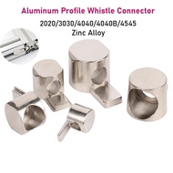 2020/3030/4040/4040B/4545 Nickel Plating Zinc Alloy Aluminum Profile Whistle Inner Connector Half Sh