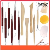 15PCS Pottery Carving Tools Kit Air Dry Polymer Clay Sculpting Tools Kit Clay Tool Kit for Kids Begi