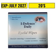 I-Defence Daily Eyelid Wipes 20s – Gentle, Rinse-Free Eye Cleansing Before TLC Wipes