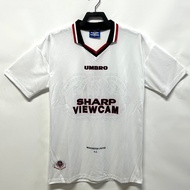1996-97 ML Away White Retro Short-Sleeve High-Quality Football Jersey S-XXL