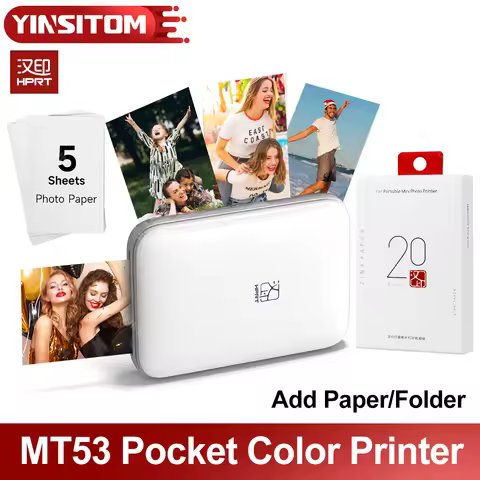 2X3 inch Portable Color Photo Printer Wifi Thermal Picture Print Maker AR Pocket Sticker Machine for