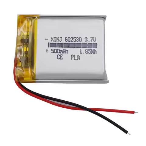3.7V 500mAh 1.85Wh Rechargeable Li Lipo Battery 602530 For Car Camera Measuring Instrument Sat Nav M