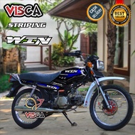 Striping WIN 100 Variasi Terbaru Stiker WIN Striping WIN100 Win001