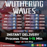 (GAMERHUBSTORE.SHOP) Wuthering Waves Lunites 330/660/1090/1420/2240 Instant Topup UID Only Murah