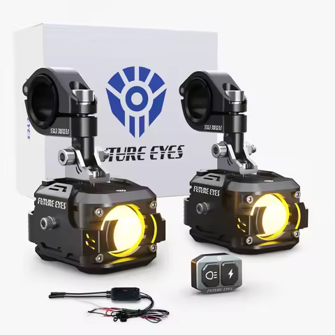 Future Eyes Wireless Switch F150 - 60W Motorcycle Fog Lights, LED Auxiliary Driving Lights, High/Low