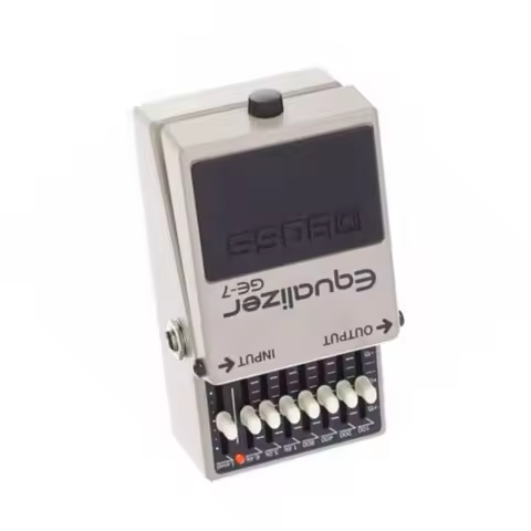 Roland BOSS Equalizer Guitar Pedal GE-7 Seven Bands of EQ Ranging From 100Hz to 6.4kHz Boost/Cut of 