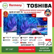 (FREE DELIVERY KL) TOSHIBA 55Z670MP / 65Z670MP 55" / 65" Quantum 4K 144Hz Direct LED Gaming Smart TV
