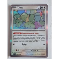 Pokemon 151 ditto holo and reverse holo card