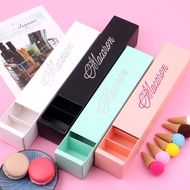 6pcs Macaron Packaging Box High-End Gilding Macaron Drawer Box French Macaron Pastry Box Biscuit Box