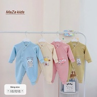 [A114 Thick-Warm] Winter long-sleeved bodysuit for newborn babies 0-9m