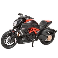 Maisto 1:18 Ducati Diavel Carbon รถหล่อแบบคงที่โมเดลรถจักรยานยนต์ของเล่นงานอดิเรกของสะสม