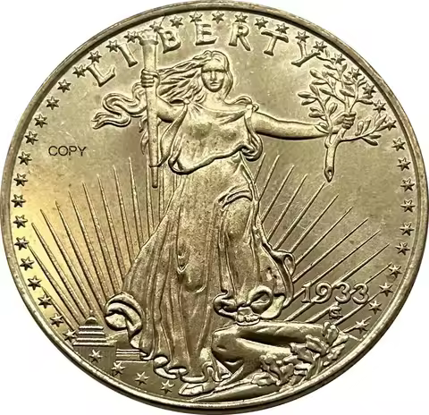 United States Liberty 1933 Twenty 20 Dollars Saint Gaudens Double Eagle With Motto In God We Trust G