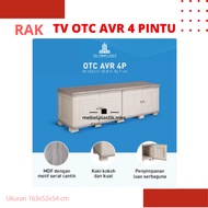 Rak TV Olymplast OTC AVR 4P Lemari Meja TV Nakas Bufet Plastik 4 Pintu