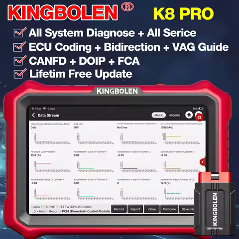 KINGBOLEN K8 PRO K8 ELITE Lifetime Free Update Car Diagnostic Tools Online ECU Coding Bidirectionnal