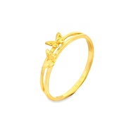 Top Cash Jewellery 916 Gold Double Butterfly Ring