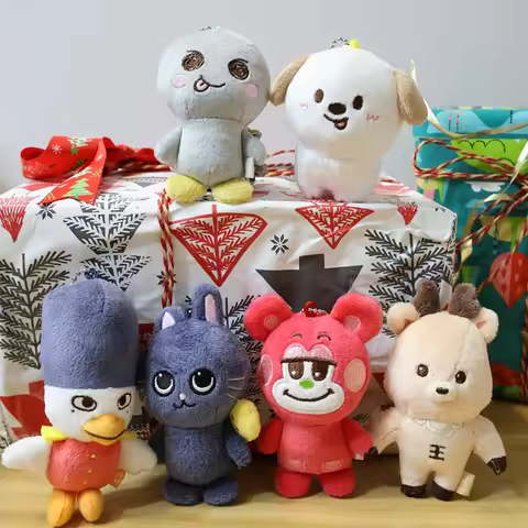 Pull the chair to pull the plush pendant RIIZE dragon stone rabbit cat chestnut buckle